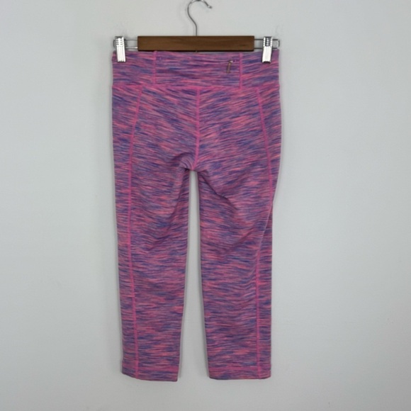 Lilly Pulitzer Weekender Flamingo Pink Space Dye 21” Crop Leggings Size S - Picture 3 of 11